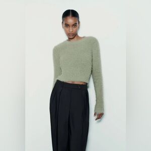 Zara fuzzy sweater